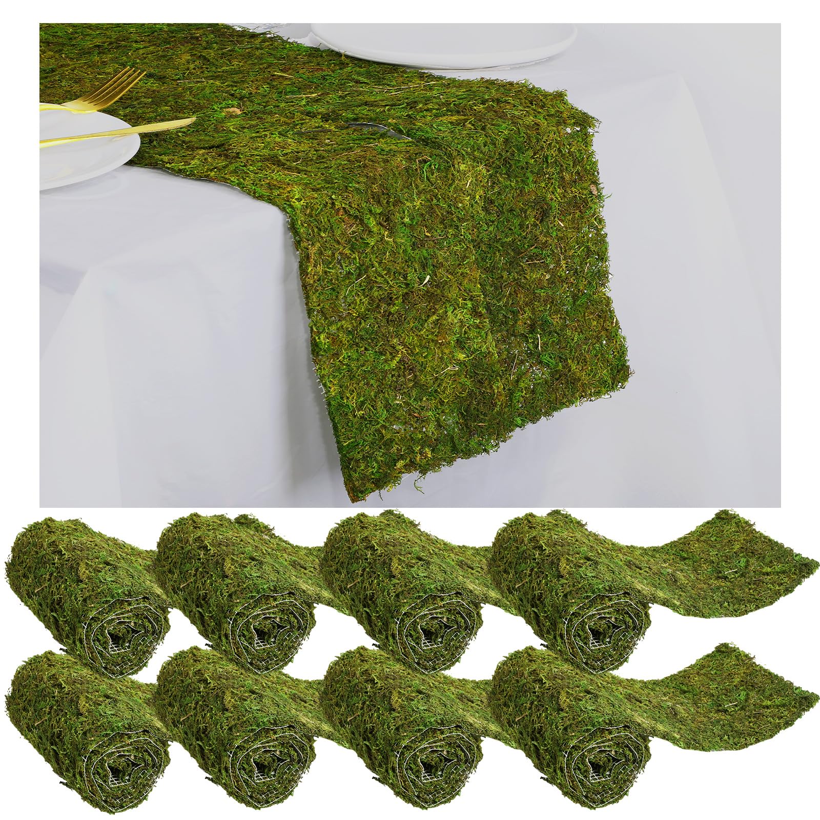 【美品】MOSS LEGIT 163cm Amazon.com: Jutom Dried Moss Table Runner Preserved Moss Mat